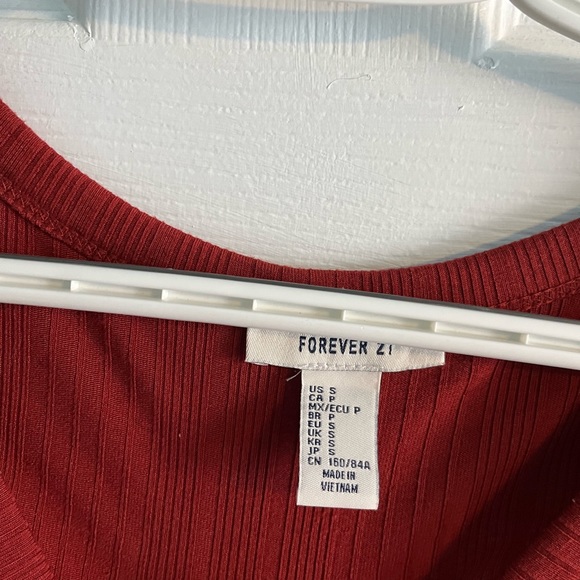 Forever 21 Long Sleeve Ribbed Bodysuit - Picture 3 of 4